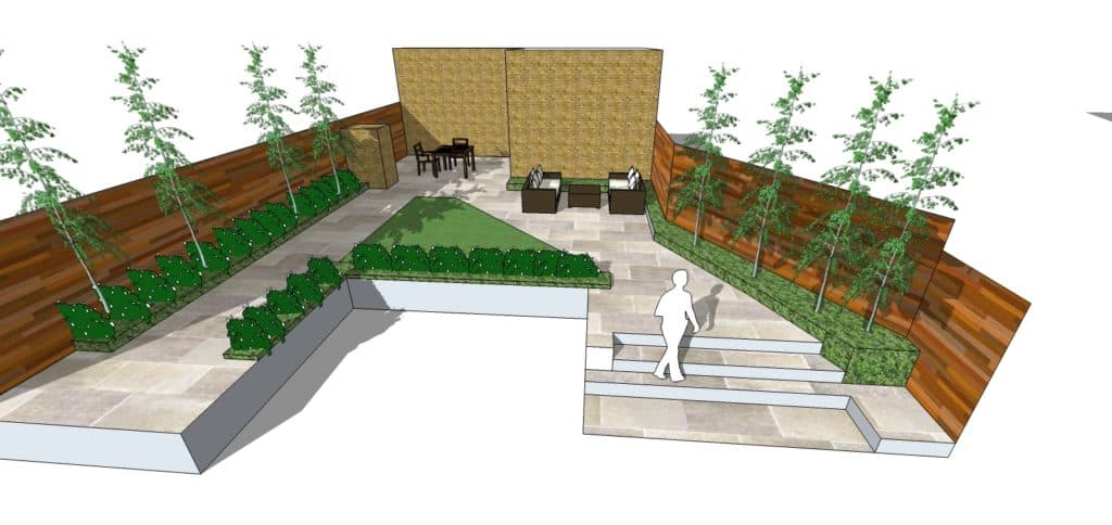Modern Terrace 3D Design Concept