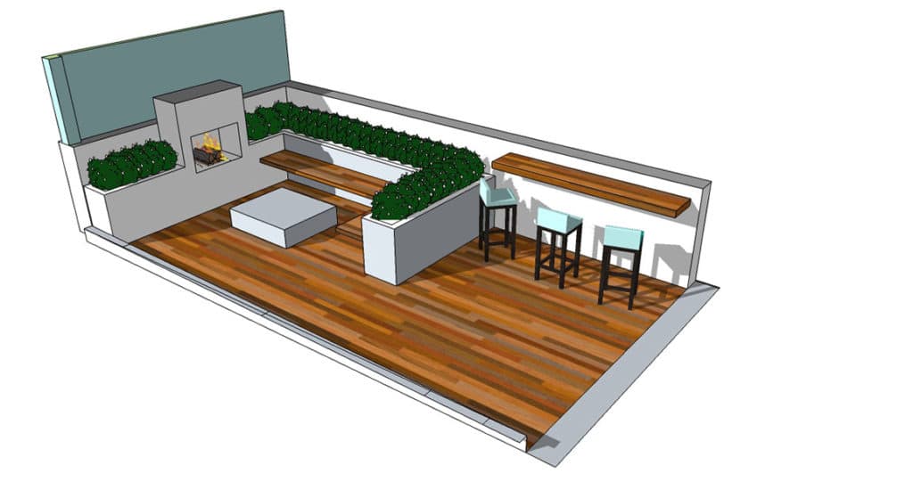 Porcelain Patio 3D Blueprint