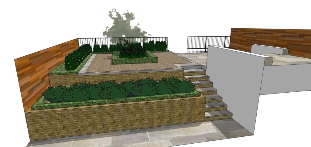 Front Garden 3D Plan