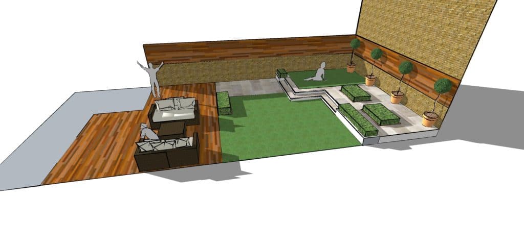 Urban Garden 3D Render